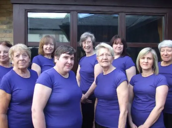 Adult tap and ballet class members at Karen Chapman School of Dancing in Harlow