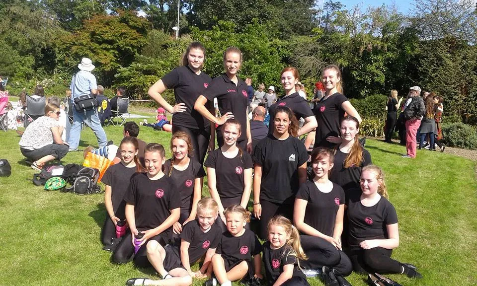 Karen Chapman School of Dancing pupils together at an outdoor performance in Essex